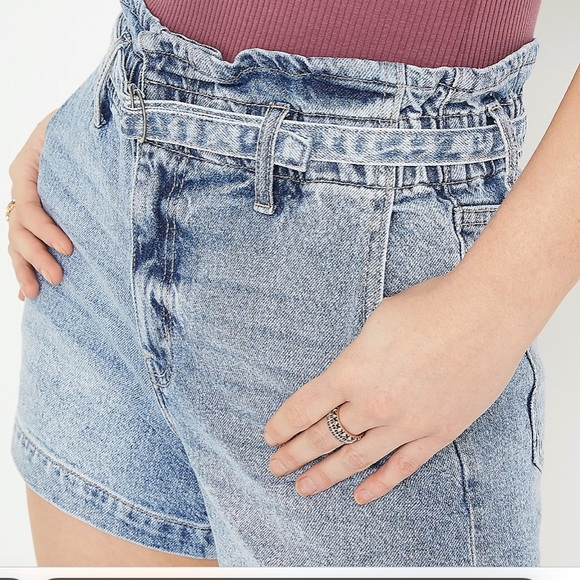 KanCan 90s high rise paper bag shorts 31 - Picture 4 of 10